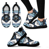 Powwow Store gb nat00528 blue colors pattern sneaker