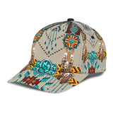 Powwow Store gb nat00069 turquoise blue pattern breastplate classic cap