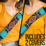 Powwow Store gb nat00064 brown western seat belt cover