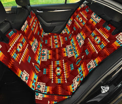 GB-NAT00402-02 Red Pattern Native Pet Seat Cover - Powwow Store
