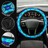 Powwow Storegb nat00625 sovereign nation midnight flat steering wheel cover