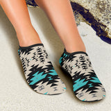 GB-NAT00606 Geometric Seamless Pattern Aqua Shoes