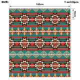 Powwow Store gb nat00320 ethnic ornament seamless pattern stair sticker set of 6