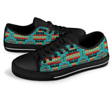 Blue Native Tribes Native American Low Tops Shoes
