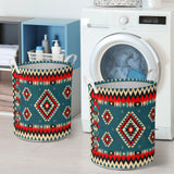 Powwow Store gb nat00415 ethnic geometric red pattern laundry basket