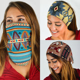 Geometry Pattern Turquoise Native American Bandana 3-Pack New