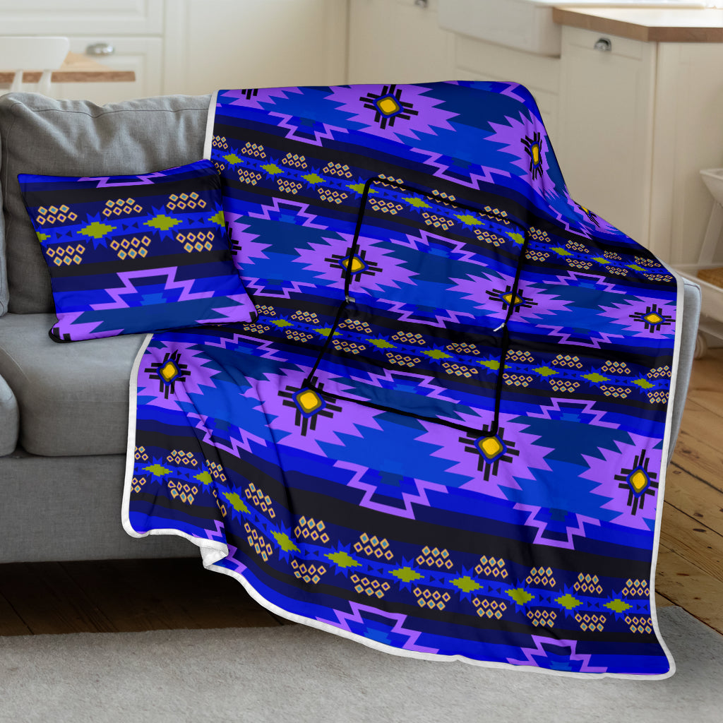 PBT002 Pattern Native American Pillow Blanket