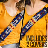 Powwow Store gb nat00062 04 navy tribe design seat belt cover