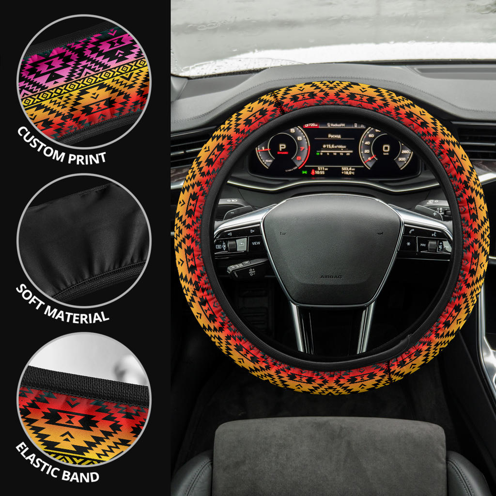 GB-NAT00689 Pattern Native Steering Wheel Cover