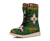 Southwest Green Symbol Native American Polar Boots