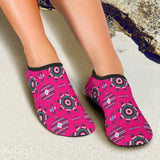 AS0002  Pattern Pink Neon  Aqua Shoes