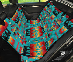 GB-NAT00046-01 Blue Native Tribes Pattern Native American Pet Seat Cover - Powwow Store
