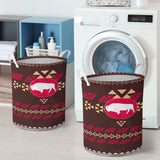 Powwow Store gb nat00161 01 brown bison laundry basket