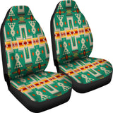 GB-NAT00062-08 Green Tribe Design Native American Car Seat Covers