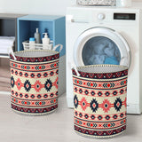 Powwow Store gb nat00375 pink navy pattern native laundry basket