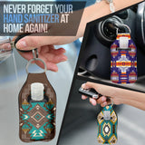 Native Pattern Sanitizer Bottle Keychains SET 8