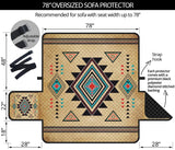 Southwest Symbol Native American 78" Oversized Sofa Protector - Powwow Store