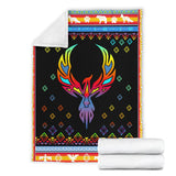 Phoenix Rising Native American Pride Premium Blanket