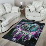 GB-NAT00356 Skull Chief Dream Catcher Area Rug