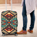 Tribe Blue Pattern Native American Luggage Covers - Powwow Store