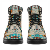 GB-NAT00069-SBOO01 Turquoise Blue Pattern Breastplate Native American All-Season Boots
