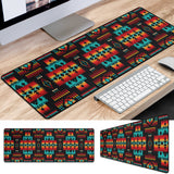 Powwow Store gb nat00046 02 black native tribes pattern native american mouse mat