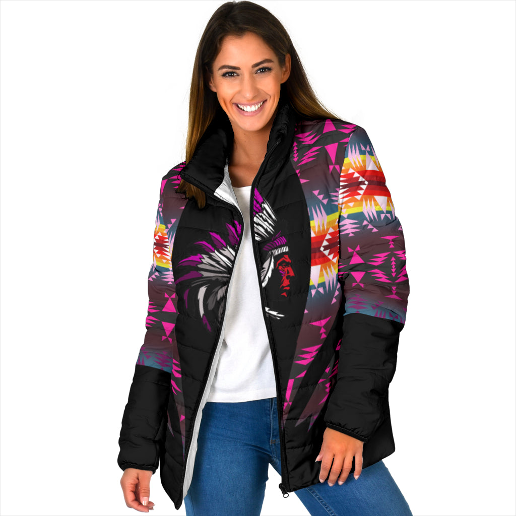 Powwow Storewpj004 pattern native 3d womens padded jacket
