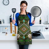 Green Mandala Native American Apron - Powwow Store