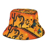 GB-NAT00231 Kokopelli Myth Yellow Bucket Hat