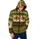 Powwow Storegb nat00559 03 green native mens padded hooded jacket