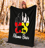 GB-NAT00126-BLAN01 Mama Bear Medicine Wheels Native American Blanket