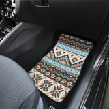 Powwow Store gb nat00604 tribal striped seamless pattern front and back car mats set of 4