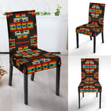 GB-NAT00402 Black Pattern Native Dining Chair Slip Cover