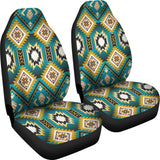 Powwow Store gb nat00114 turquoise geometric pattern car seat covers