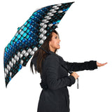 Naumaddic  Blue Native American Umbrella - Powwow Store