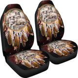 GB-NAT00391 Wolves Red Galaxy Car Seat Covers