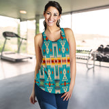 Powwow Store gb nat00062 05 turquoise tribe design native american womens racerback tank 1