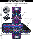 Powwow Store gb nat00380 purple tribe pattern 23 chair sofa protector