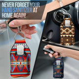 Native Pattern Sanitizer Bottle Keychains SET 6