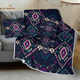 Powwow Storegb nat00565 dark color pattern pillow blanket