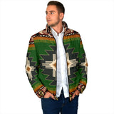 Powwow Storegb nat0001 southwest green symbol mens padded jacket