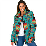 Powwow Storegb nat00046 01 tribes pattern womens padded jacket new