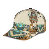 Powwow Store gb nat00059 brown pattern breastplate classic cap