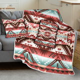 Powwow Storegb nat00540 red vector pillow blanket