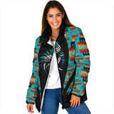 WPJ003- Pattern Native 3D Women's Padded Jacket