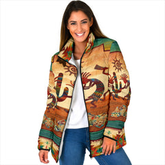 GB-NAT00054 Kokopelli Myth Women's Padded Jacket