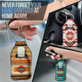 Powwow Store native pattern sanitizer bottle keychains set 1