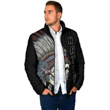 Powwow Storegb nat00129 native american skull mens padded jacket