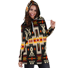 Powwow Store gb nat00062 01 black tribe design native american hoodie dress