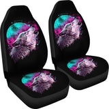 FS-NAT0050 Wolf Howl Full Moon Car Seat Covers